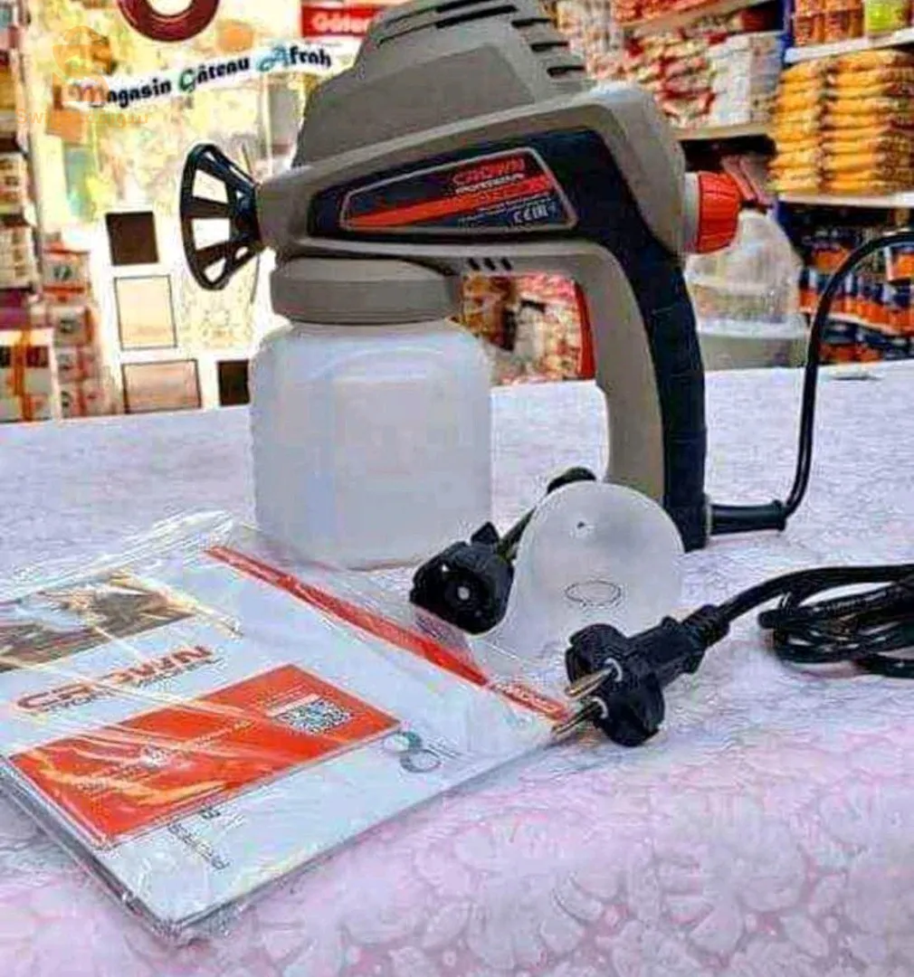 Pistolet À Peinture Électrique 80W CROWN
0.8mm
Produit original 
Tres bon qualité