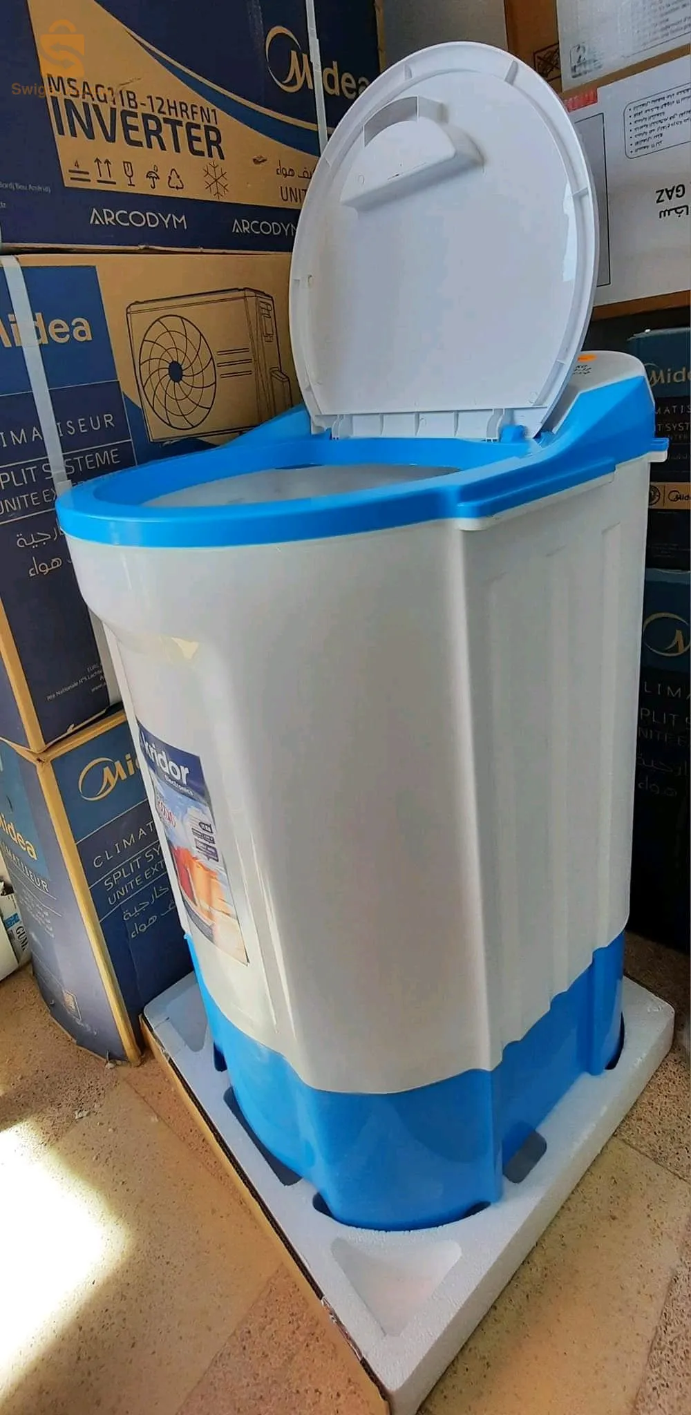 Machine a laver kridor 11kg
Machine à laver 11kg
غسالة كريدور 11كيلوغرام
تغسل و تشلل ماتعصرش
ضمان عامين  
البيع بالجملة و التجزئة 
‎التوصيل متوفر لجميع الولايات حتى باب المنزل  و الدفع عند الاستلام  
للطلب ارسل : الاسم/ الولاية /رق
16500دج
0665955230فب👉viber watts