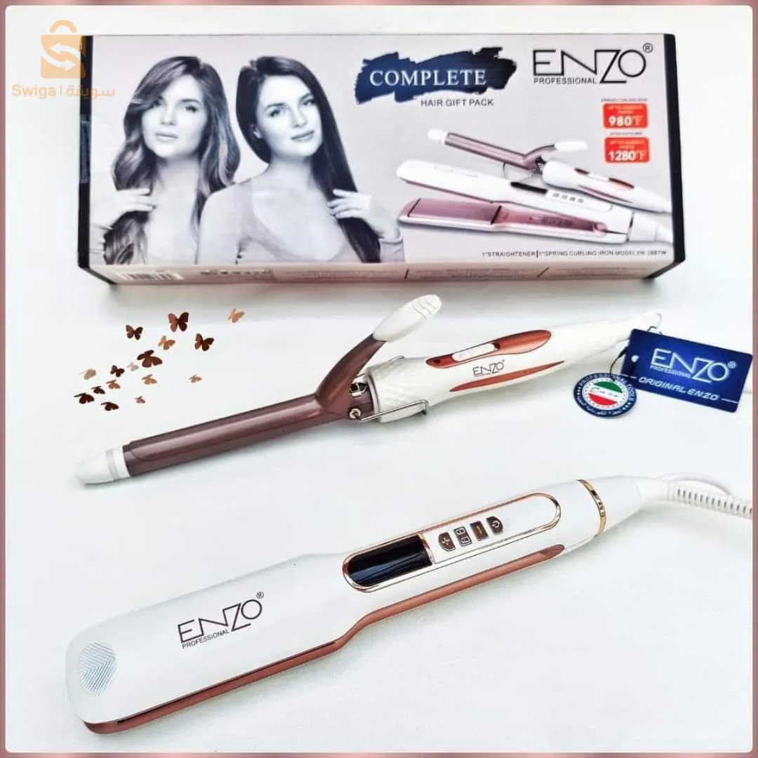 ENZO Straight & Curly hair iron Set
#Model : EN 3887W