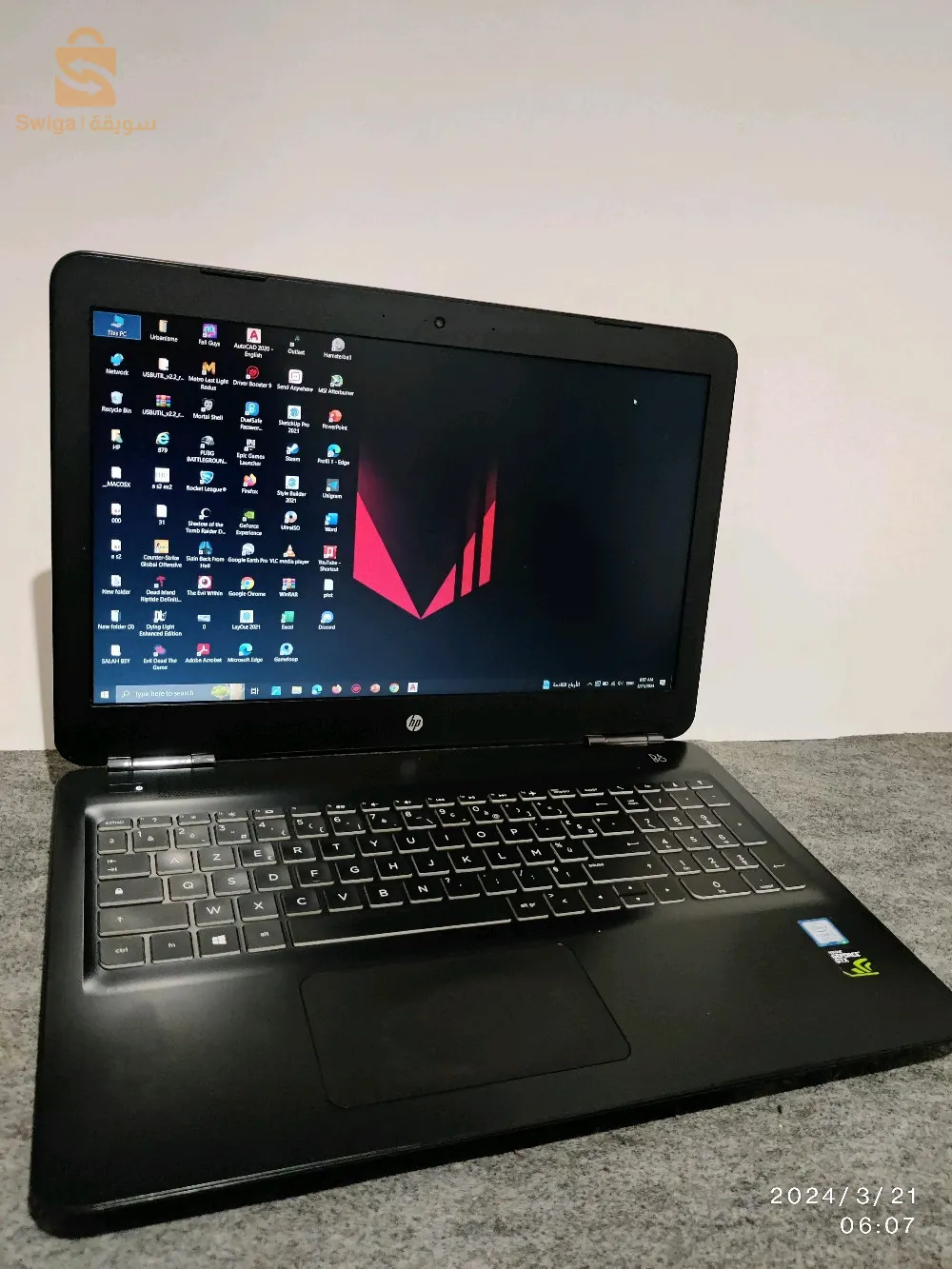 hp pavilion 15 gaming pc gtx1050