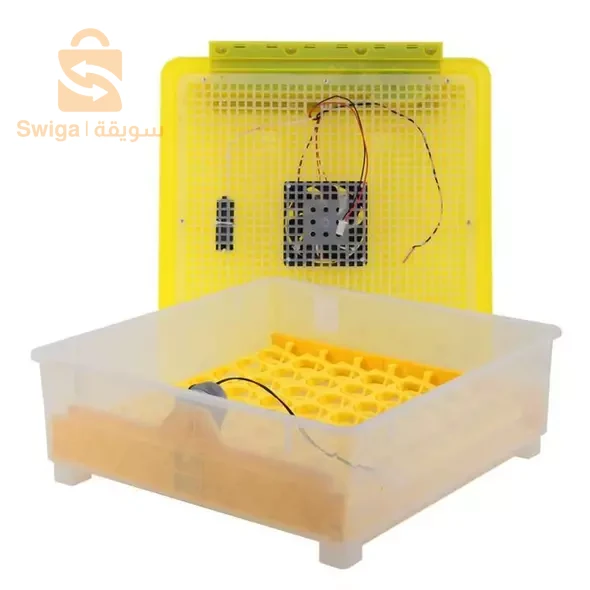 حاضنة دواجن كهربائية أوتوماتيكية بالكامل مع خاصية تلقائية لتقليب البيض بقدرة إستعاب 56 حبة بيض