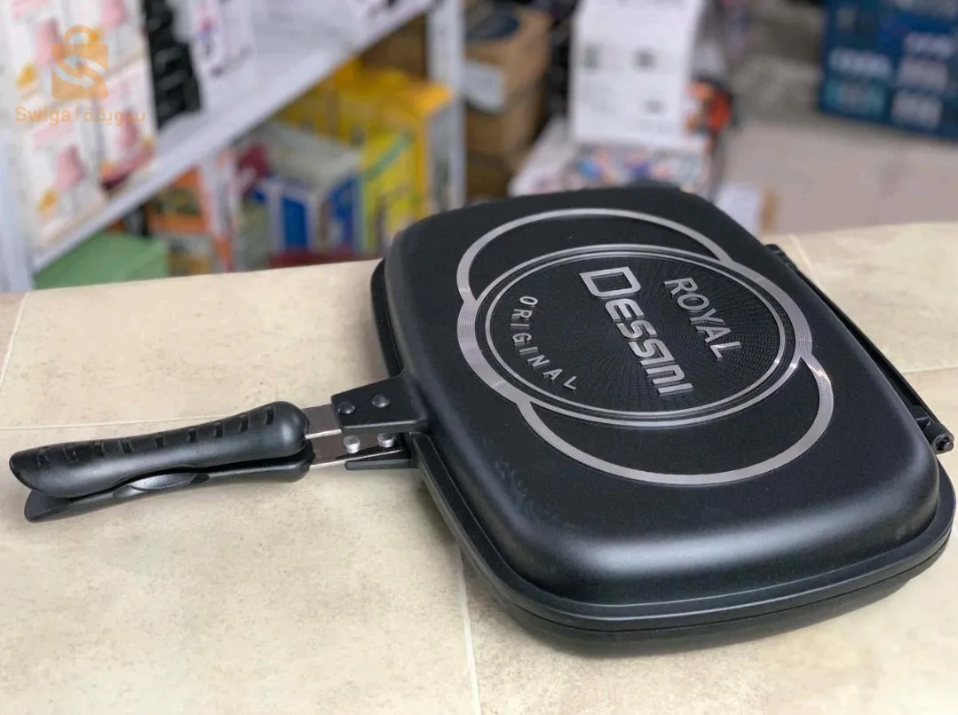 مقلايات ذات وجهين مقلاة شواء مزدوجة الجوانب من ديسيني 32 سم