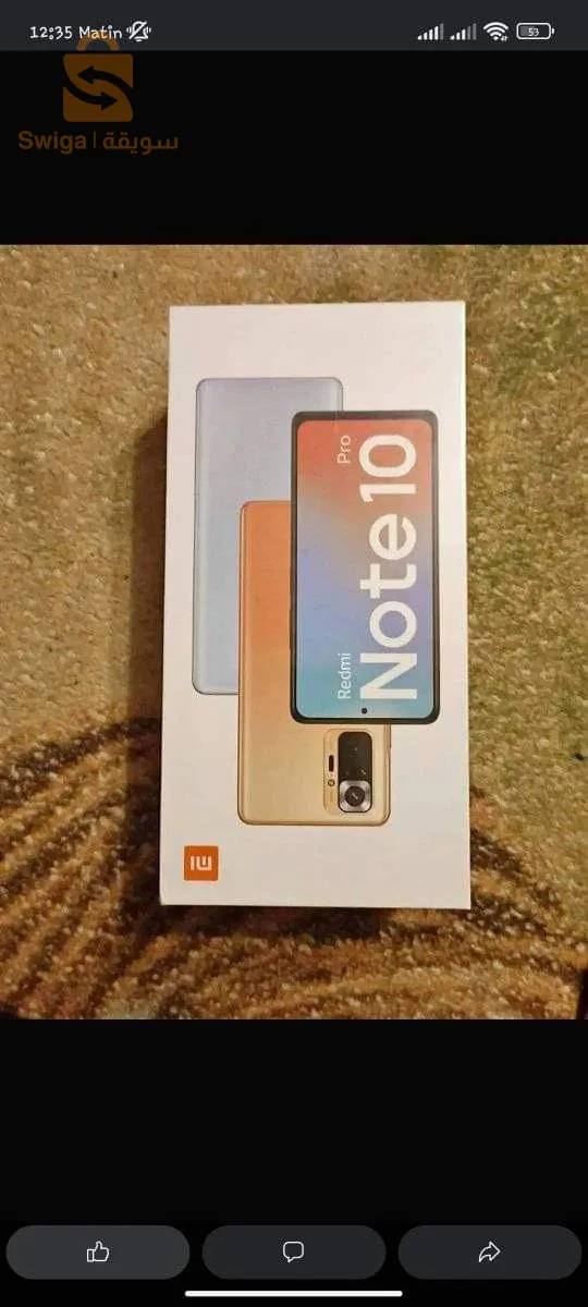 redmi note 10 pro globale 6 128gb etat 10 sur 10