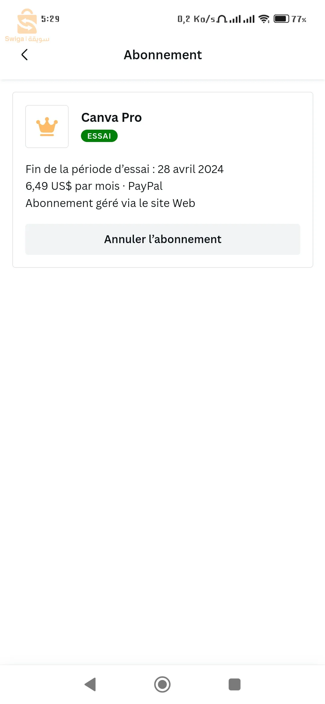 canva pro disponible 28 jours