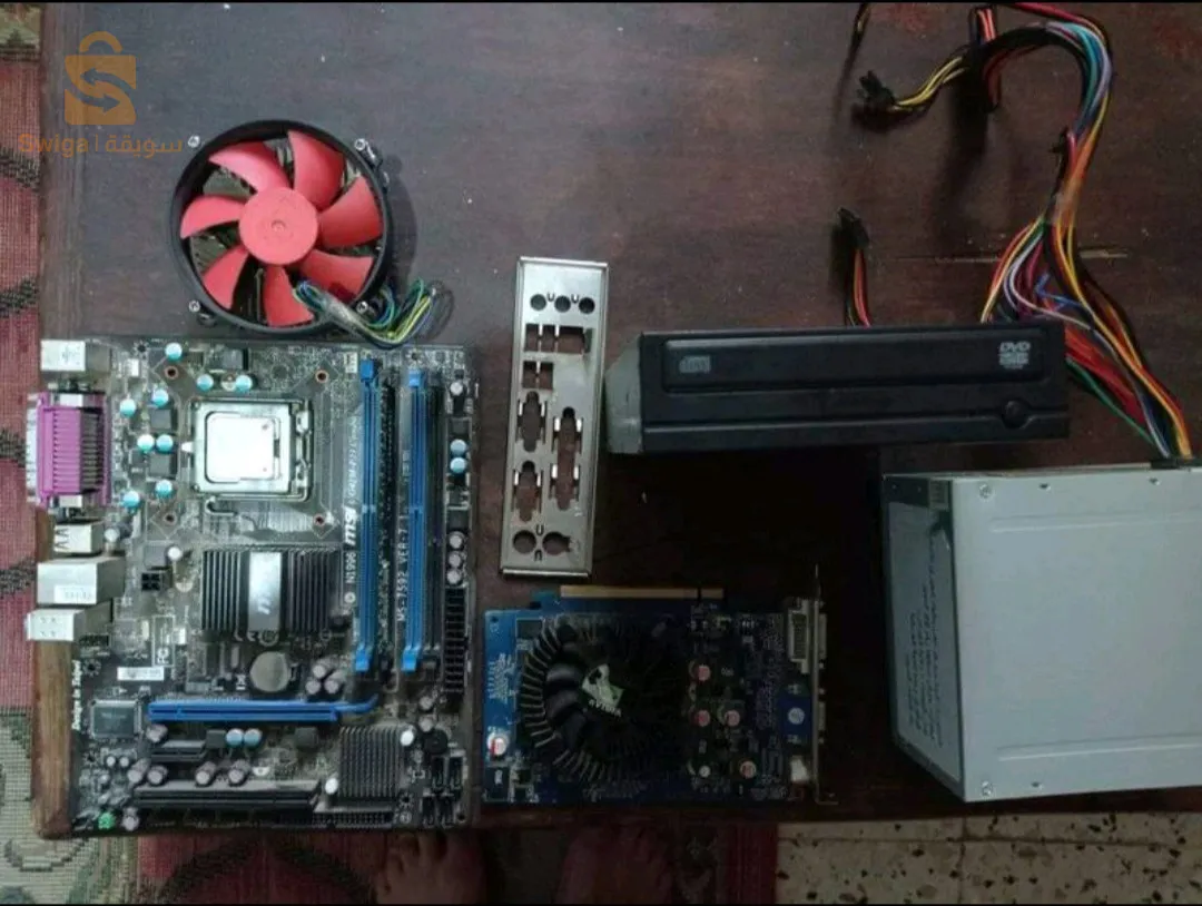 Cart mère + cpu intel cor 2duo+gpu