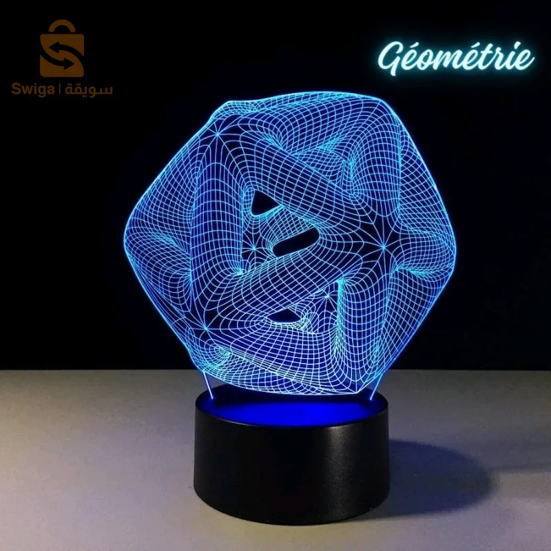 Lampe Veilleuse de bureau 3D 7 lumières changeantes de couleurs En Acrylique
2,200 DA
 شرا 7 لون تلقائيا وضع تغيير اللون مع مفتاح زر اللمس. اضغط على زر اللمس لتدوم اللون ، ثم اضغط عليه مرة أخرى ، يعمل وضع تغيير اللون التلقائي.

* 16 وضع اللون مع مفتاح زر اللمس 

المواصفات:

المقاسات : 25Cm 

القاعدة : 3Cm

نوع العنصر: ثلاثية الأبعاد LED ضوء الليل

المواد الأساسية: عبس البلاستيك PP

ضوء دليل لوحة المواد: الاكريليك Acrylique 

العملية: النقش بالليزر

وضع الطاقة: أوسب/البطارية (البطارية غير المدرجة)

جهد الإدخال: DC5V

مصدر الضوء: LED

لون الضوء: 7 تغيير ملون أو 16 تغيير ملون

نمط الضوء: ثلاثية الأبعاد مجسمة الشكل (كما تظهر الصور)

وضع التبديل: مفتاح اللمس/مفتاح اللمس 

الجهد المنتج: 5 فولت

قوة المنتج: 3 واط
3200دج
0665955230وق👉viberwatts