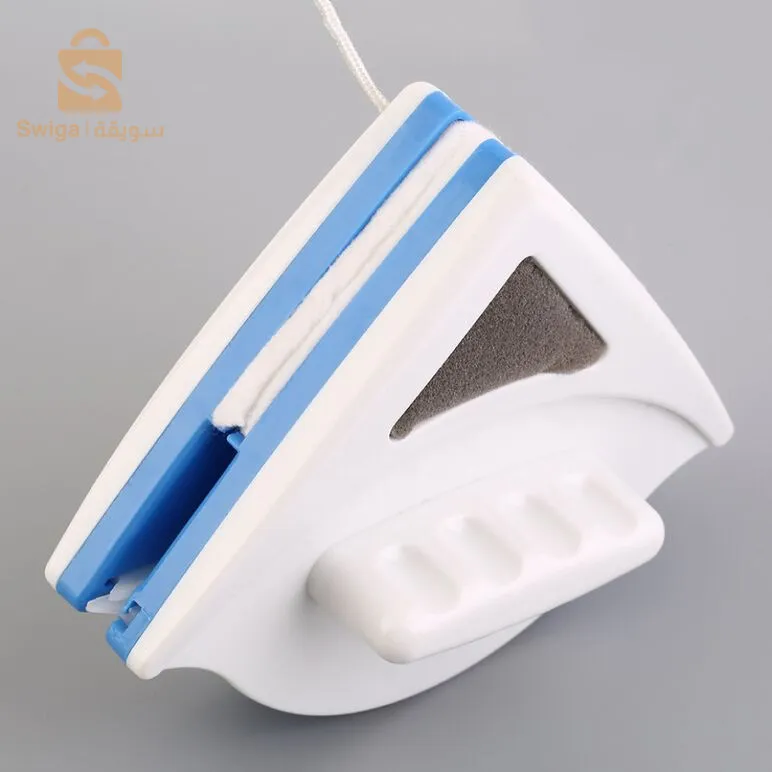 ماسح نوافذ مغناطيسي مزدوج الوجه للتلميع والتنظيف بغاية السهولة والفعالية Double Faced Glass Magnetic Window Cleaner