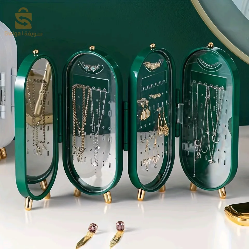 صندوق تخزين المجوهرات القابل للطي، منظم القرط،
1. تم تصميم السلسلة الفاخرة الخفيفة حصريًا من قبل مصممين محترفين. نحن نسعى بلا كلل إلى الحب والجمال، ونترك الحياة الرائعة تحيط بك.
2. سعة عالية: يتضمن صندوق تخزين القرط 153 فتحة مثقوبة مسبقًا، والتي يمكن تنظيمها وعرضها. إنها مناسبة للأقراط الطويلة والأزرار والمشابك. يوجد 18 خطافًا في صندوق تخزين الأقراط لتعليق القلائد والأساور بسهولة. .
3. سهولة الوصول وتوفير المساحة: الوصول السريع إلى الأقراط والقلائد الخاصة بك، المحمولة، القابلة للطي لتوفير مساحة العداد.
4. يستخدم على نطاق واسع: تم تصميم حامل القرط لاستخدامه في أي طاولة زينة أو طاولة بجانب السرير أو مكتب أو حقيبة يد أو سفر؛ المظهر الرائع والعصري يتناسب تمامًا مع طاولة الزينة الخاصة بك. تخصيص:
المادة: البلاستيك
اللون: أبيض، أخضر
الحجم: 11.5*6.5*23.5 سنتيمتر قائمة التعبئة:
1 * رف تخزين المجوهرات
3600دج
0665955230وق👉viber watts