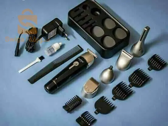 Tondeuse kemei 10 en 1 km-1015 🔴