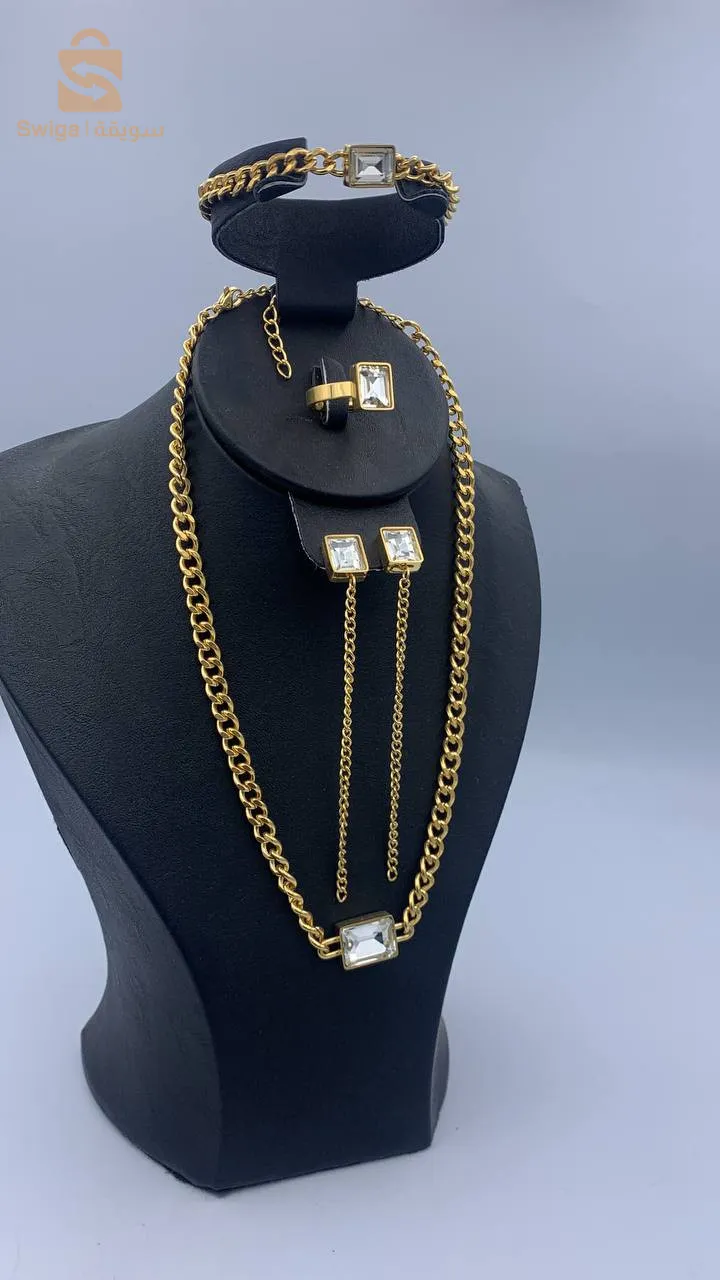 parure  de bijoux en acier inoxydable de garantie