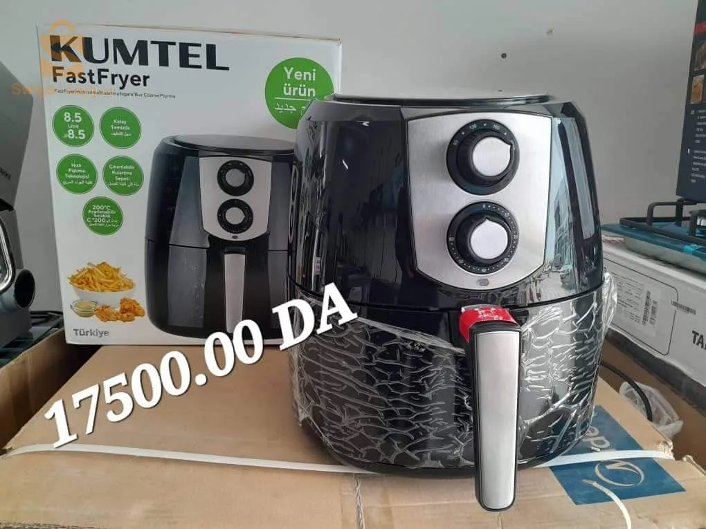 Friteuse sans huile KUMTEL 8.5L#جديد Turkish marqueمقلاة هوائية Kumtel متوفرة الان في  Volume : 8.5 Litres Puissance : 1800 Watts Couleur : noir 14600دج0665955230فب👉viber watts