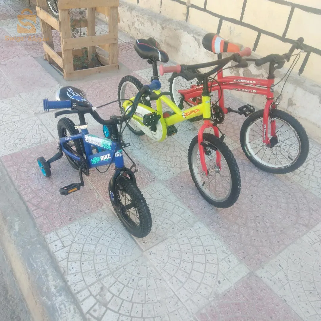 دراجات هوائيه فرنسية أمريكية إيطالية ألمانية معاهم زوج تروتينات إليكتريك وفيلو إلكتريك بشارجورها خاصها باتري وميني موطو