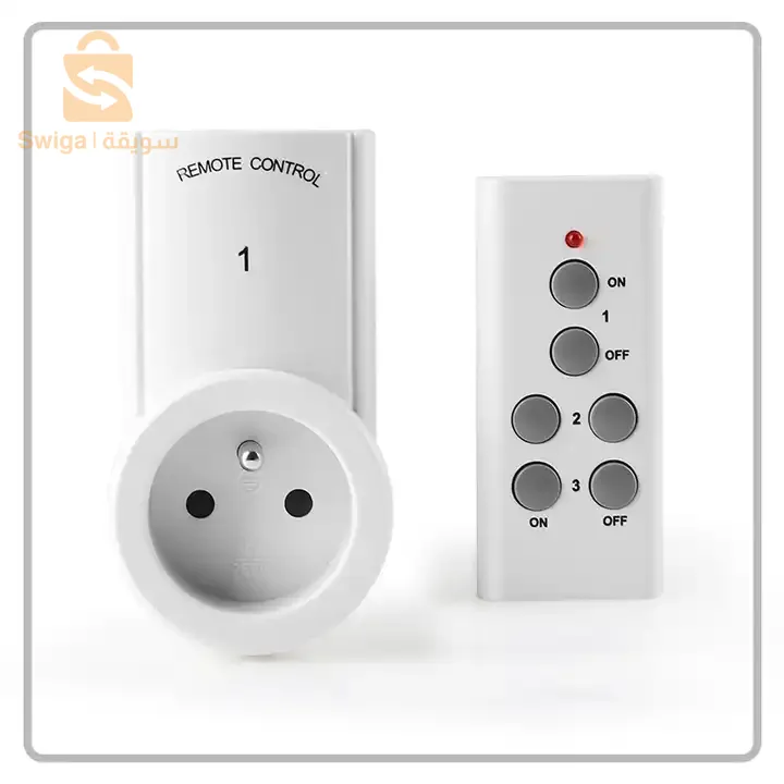 مقبس ذكي مع جهاز تحكم عن بعد لاسلكي