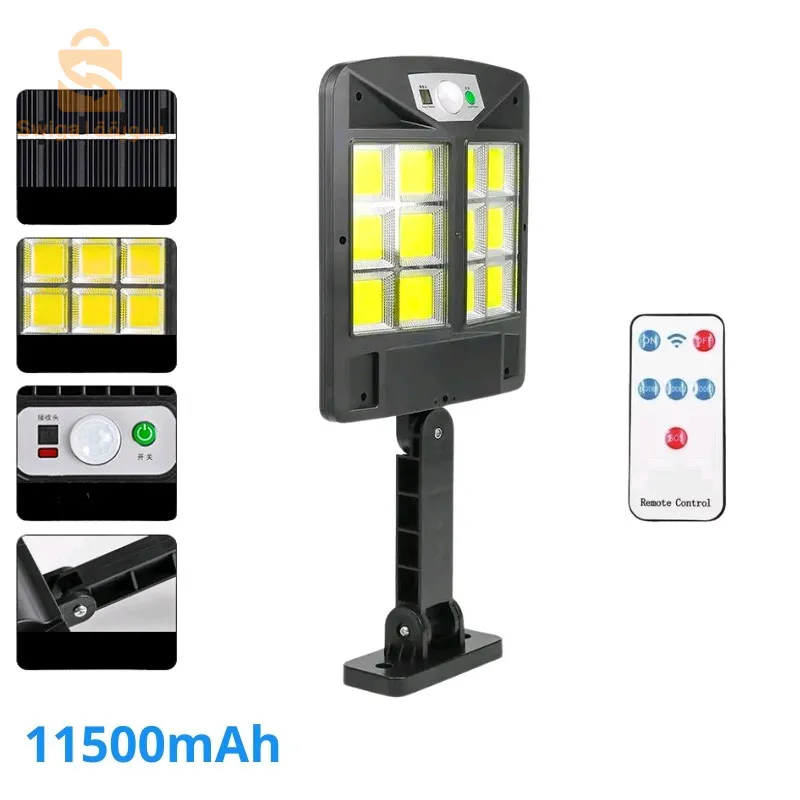 في الهواء الطلق ضوء الجدار الشمسية PIR محس حركة مقاوم للماء COB Led ضوء الشارع لساحة الحديقة$👍