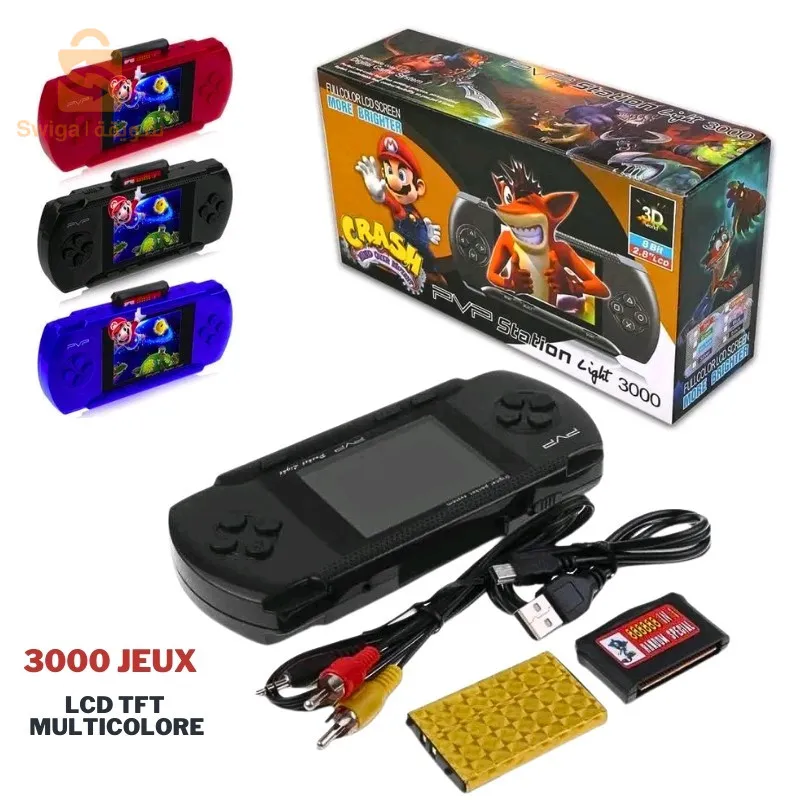 Mini Console de Jeux Vidéo Portable PVP 89 Jeux LCD TFT multicolore