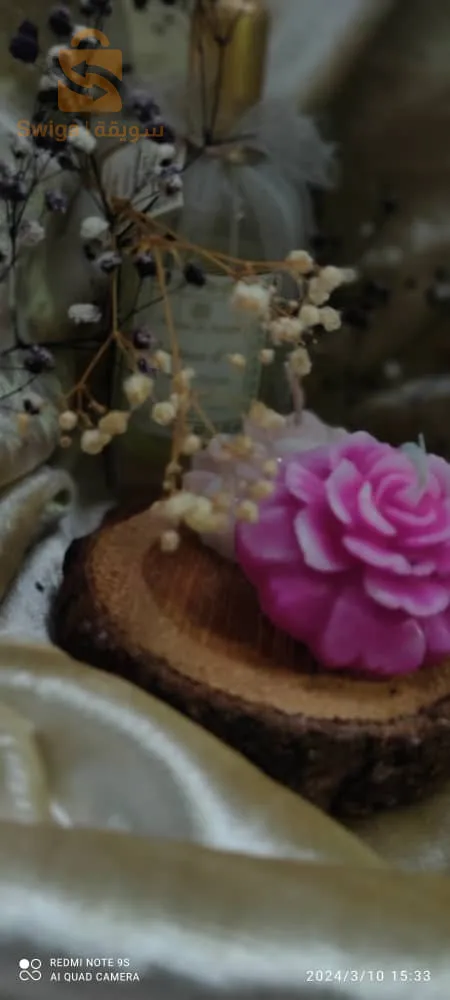 bougie fleur de pivoine 💮 parfumée