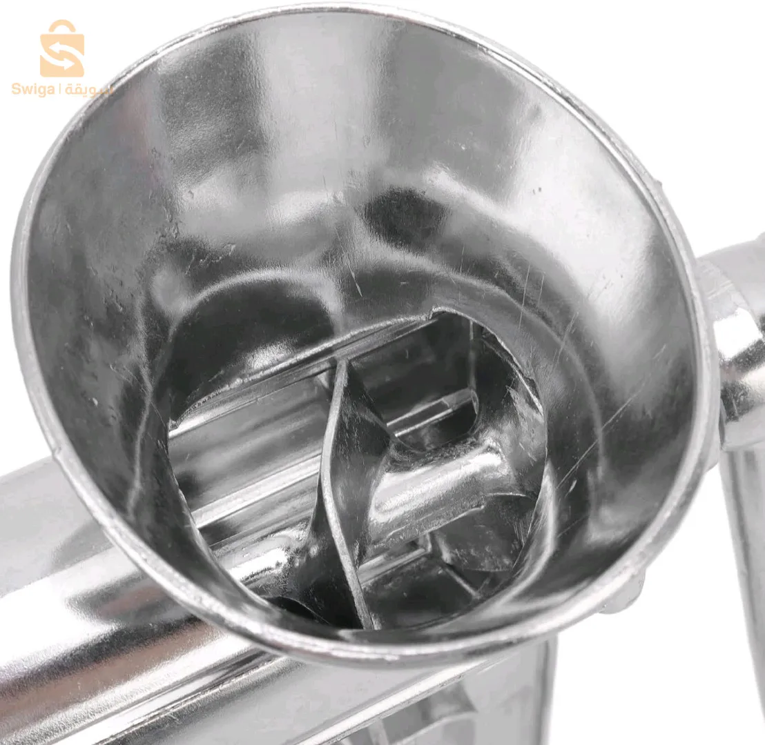 Produits Similaires
Spécifications:

Hachoir à viande manuel et plats de nouilles à saucisses Gadgets de fabrication à main Hachoir à pâtes Manivelle Outils de cuisine pour la maison
Matériau: alliage d’aluminium
Couleur: Argent
Hauteur (environ):23cm
Application: viande, légumes, nouilles farcies, saucisse, farine et nourriture de soja et ainsi de suite.
Instructions d’utilisation:

Étape 1. Avant utilisation, le hachoir à viande à la planche de boîtier ou un banc au-dessus de l’épaisseur d’environ 5cm, le fond de la main du hachoir à viande serrer la vis de serrage, serrer la planche à découper, fixe.
Étape 2. Lors de l’utilisation du hachoir à viande, le hachoir à viande sera d’abord lavé à l’eau, puis installé tel quel, puis pressé.
Description:

100% neuf et de haute qualité
La structure du produit est simple, l’apparence du roman,
L’utilisation de lumière, démontage et flexible, facile à nettoyer
Utilisez une large gamme, peut être utilisé pour la viande, les nouilles pressées, les saucisses d’irrigation, la mouture et le lait de soja
Le paquet comprend:


1 x Hachoir à viande
1 x Un ensemble d’accessoires (lavement, outils de lame, etc