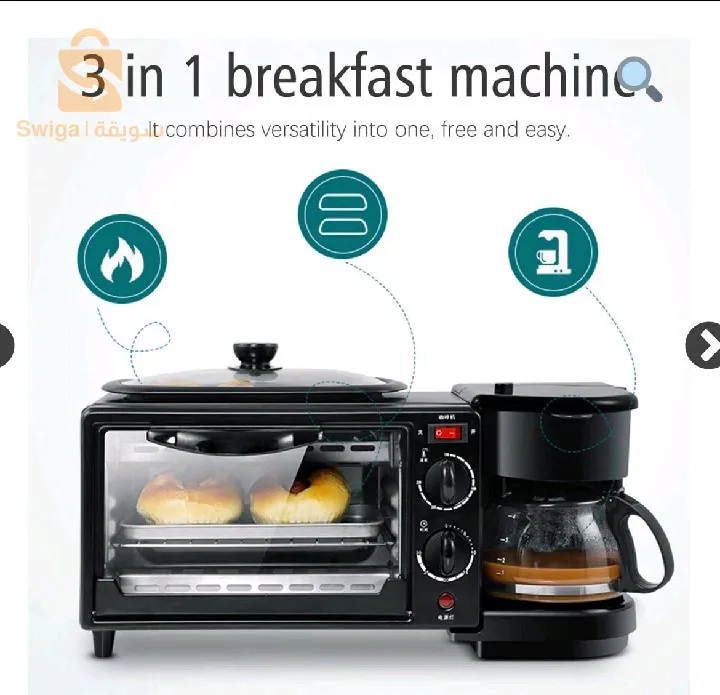 Fabricant de petit-déjeuner multifonctionnel, four, grill et machine à café Sf-4004