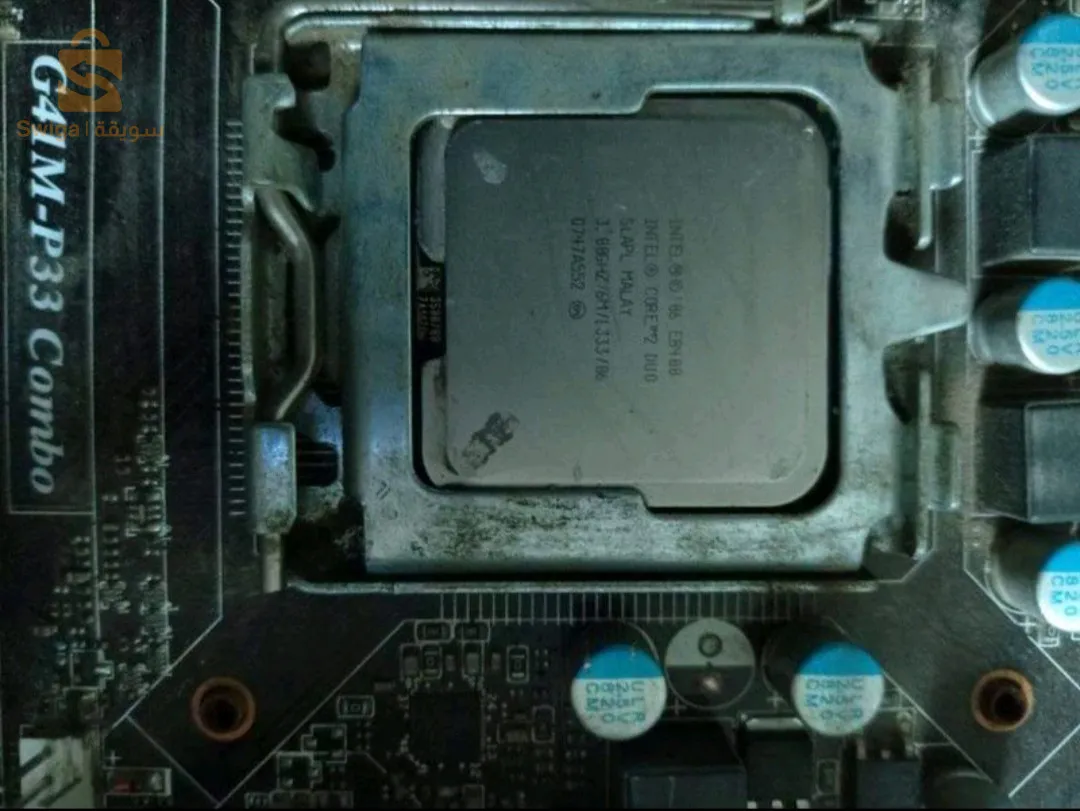 Cart mère + cpu intel cor 2duo+gpu