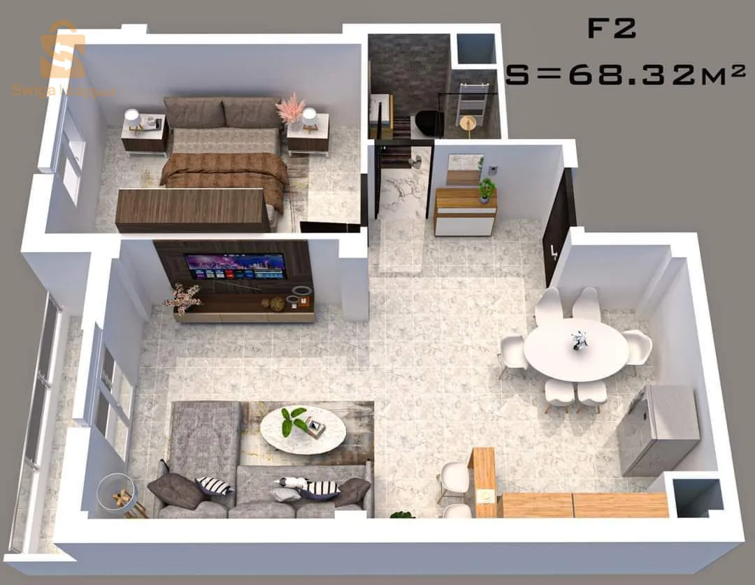 شقق نصف منتهية بجيجل لإصطياف بالصخر الاسود(الروشي نوار )