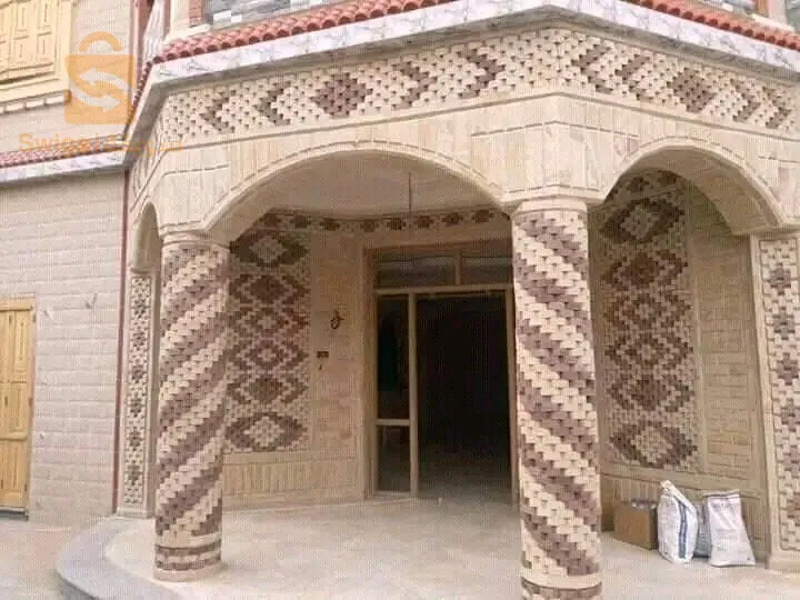 تزين واجهات المنازل بالحجر