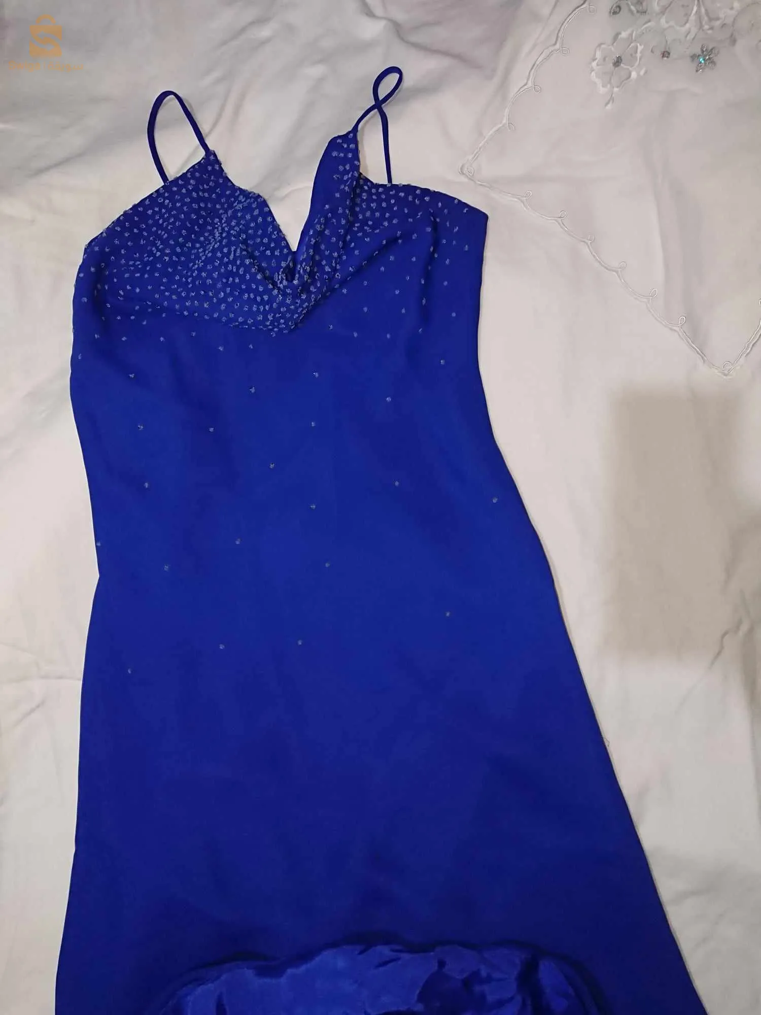 Robe soirée bleu roi