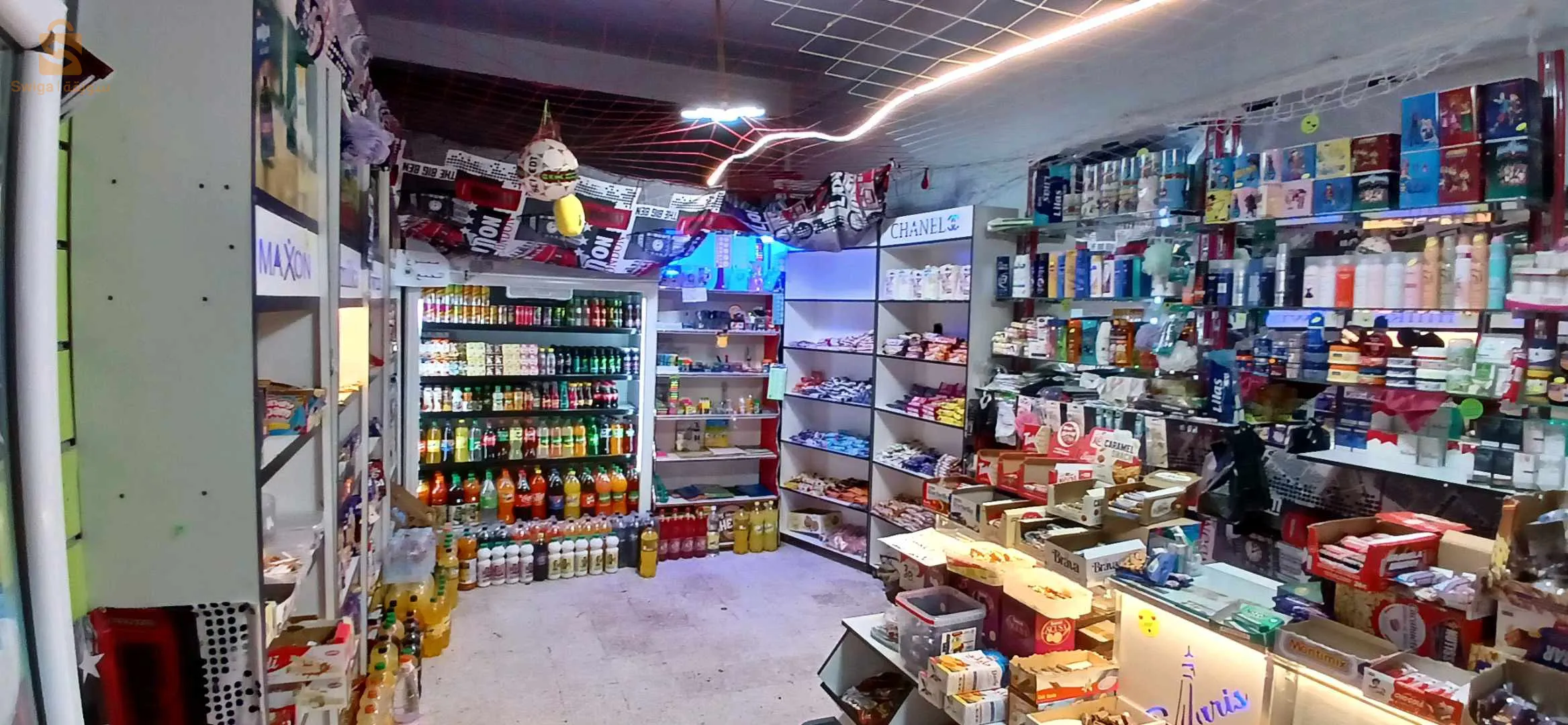 محل كيوسك مجهز للبيع