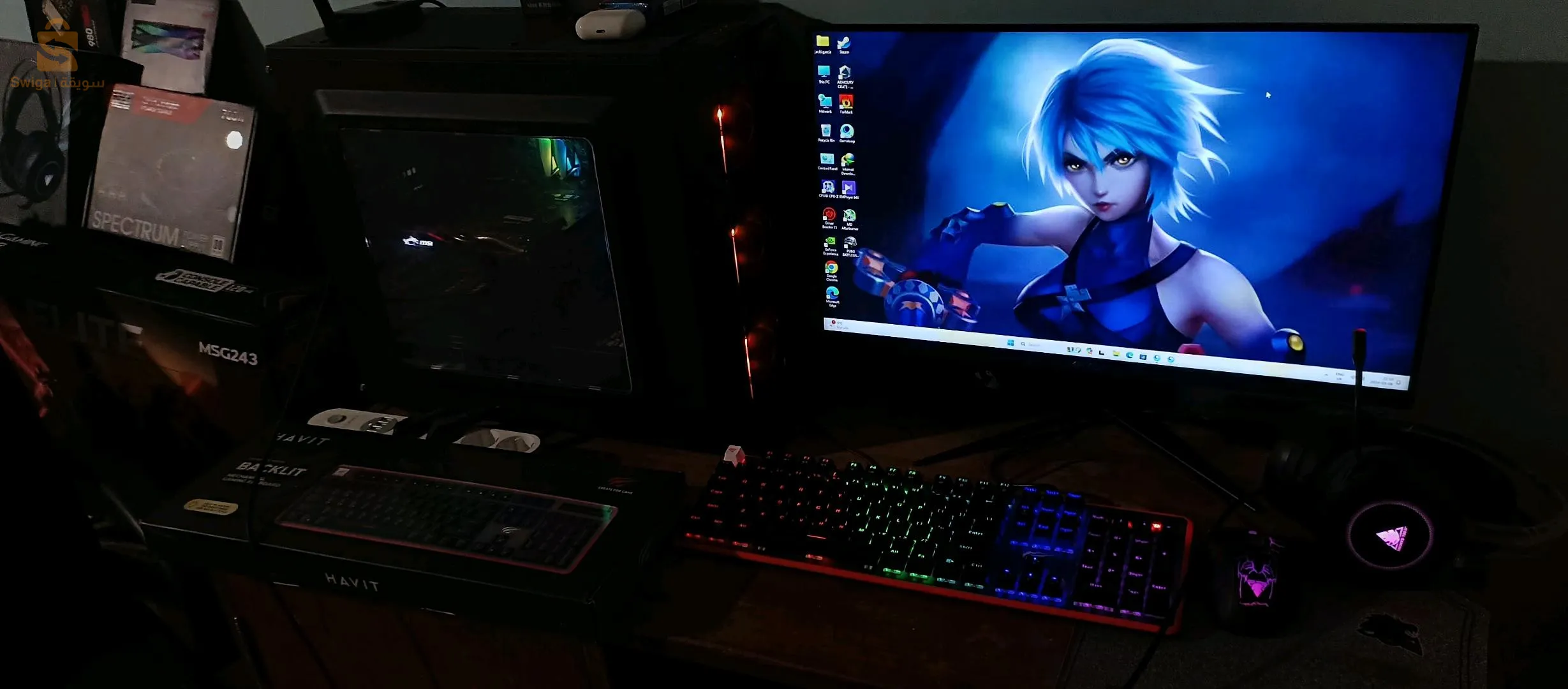 pc gamer  fuf gaming x570 plus wifi + rayzen 5 5600G