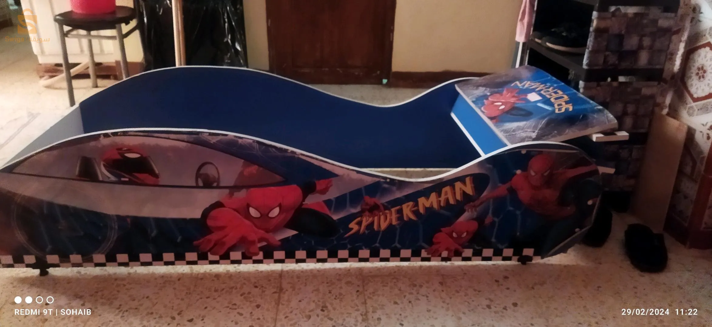 سرير خشبي للاطفال