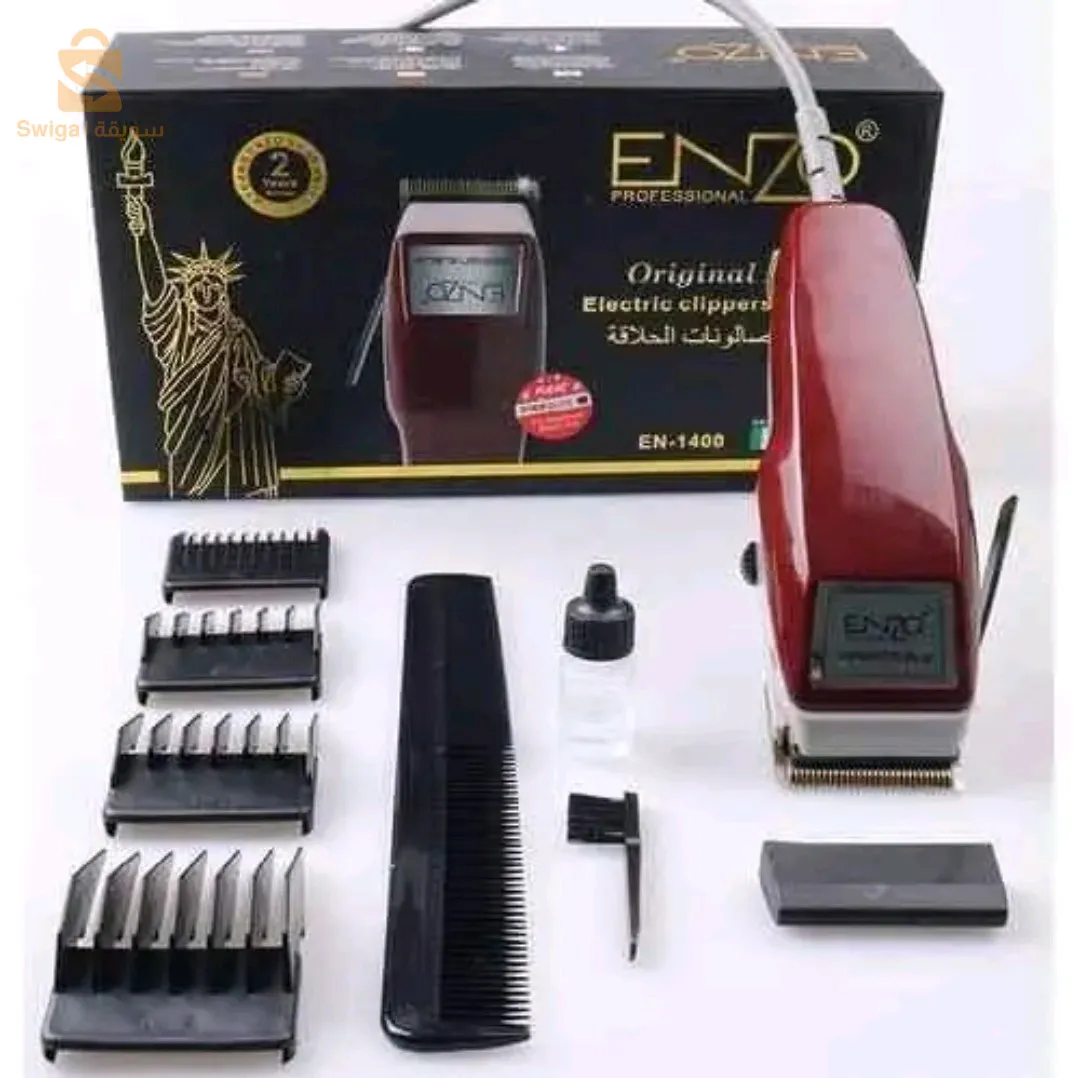 Tondeuse enzo 1400
أفضل طوندوز في شمال إفريقيا 
ماركة إيطالية مونتاج الصين 
 الة الحلاقة الحرة و اصلية ⁦
 توصيل سريع لجميع الولايات 
 لام كرومي لا تتأكسد مع دقة عالية 
 صفر قوي قريب للام 
 تعمل بدون كابل وبالكابل ايضا
 بطارية خيالية 4 ساعات  
 محرك قوي و فعال لمدة حياة اطول v5000
4000دج
0665955230فب👉viber watts