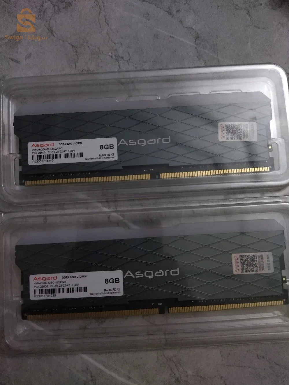 RAM 8GBx2 (16GB) DDR4 3200Mhz جديد