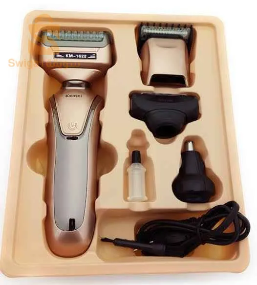 Tendeuse original 4in1 KEMEI 1622 
Tondeuse Kemei KM-1622 Electric Shaver – Gold 4×1
4 رؤوس 
 حلاقة الشعر والأنف 
 اربع استخدامات مختلفة
 شفرة الحلاقة للشعر والذقن زيرو وملحق معها مشط لقص الشعر باطوال مختلفة
 شفرة لحلاقة ولتنعيم الذقن
 حلاقة سهلة بدون التهابات
شفرة لتحديد الذقن والسوالف
شفرة لتنظيف الأنف والاذن
جزء لازالة شعر الجسم
 السعر برومو لأول عشر أشخاص تواصلوا معنا في الخاص   التوصيل في العاصم 
 التوصيل في باقي الولايات  
3300دج
0665955230فب👉viber watts