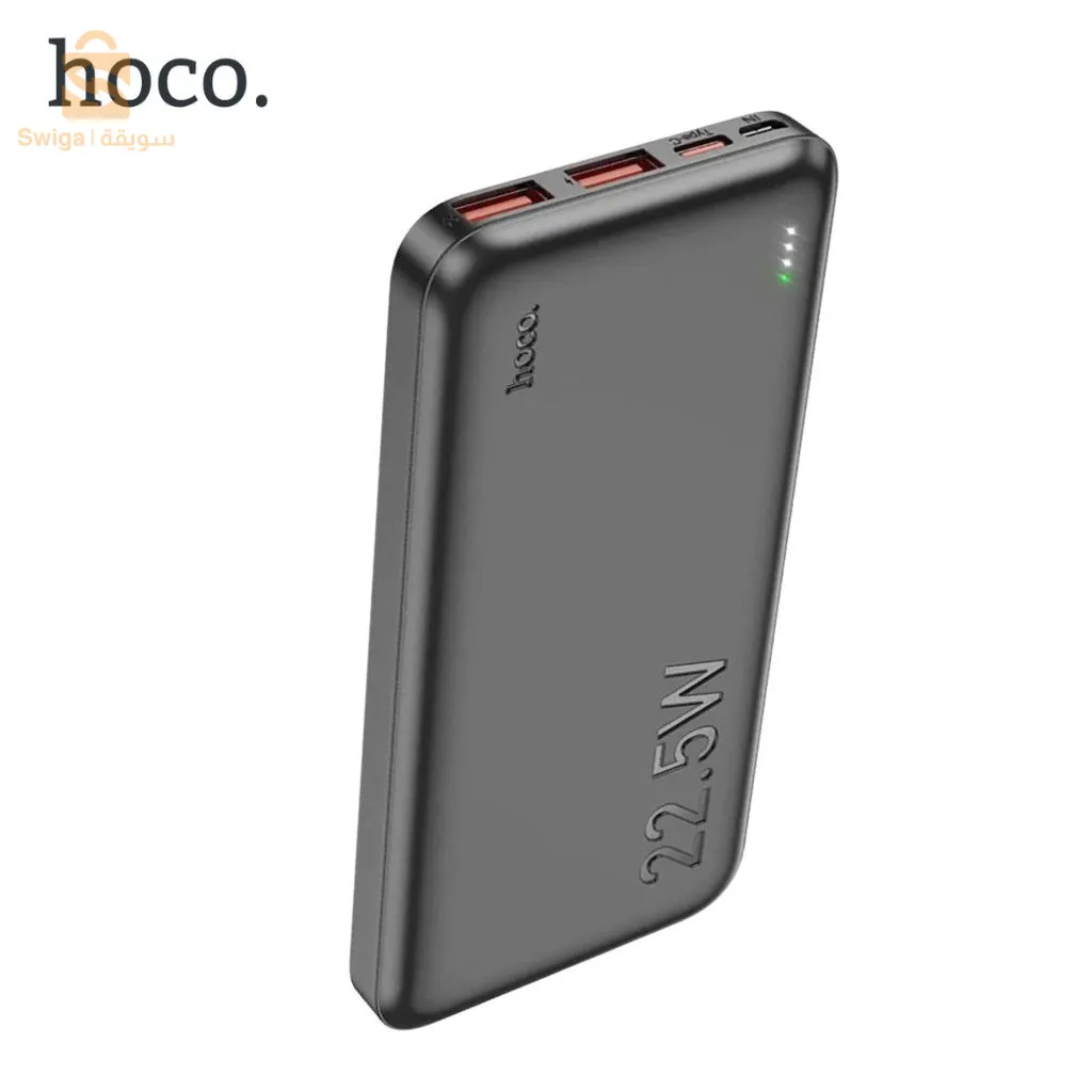 Hoco Power Bank À Charge Rapide Qc 3.0 Ultra-Thin 10000mAh - J101