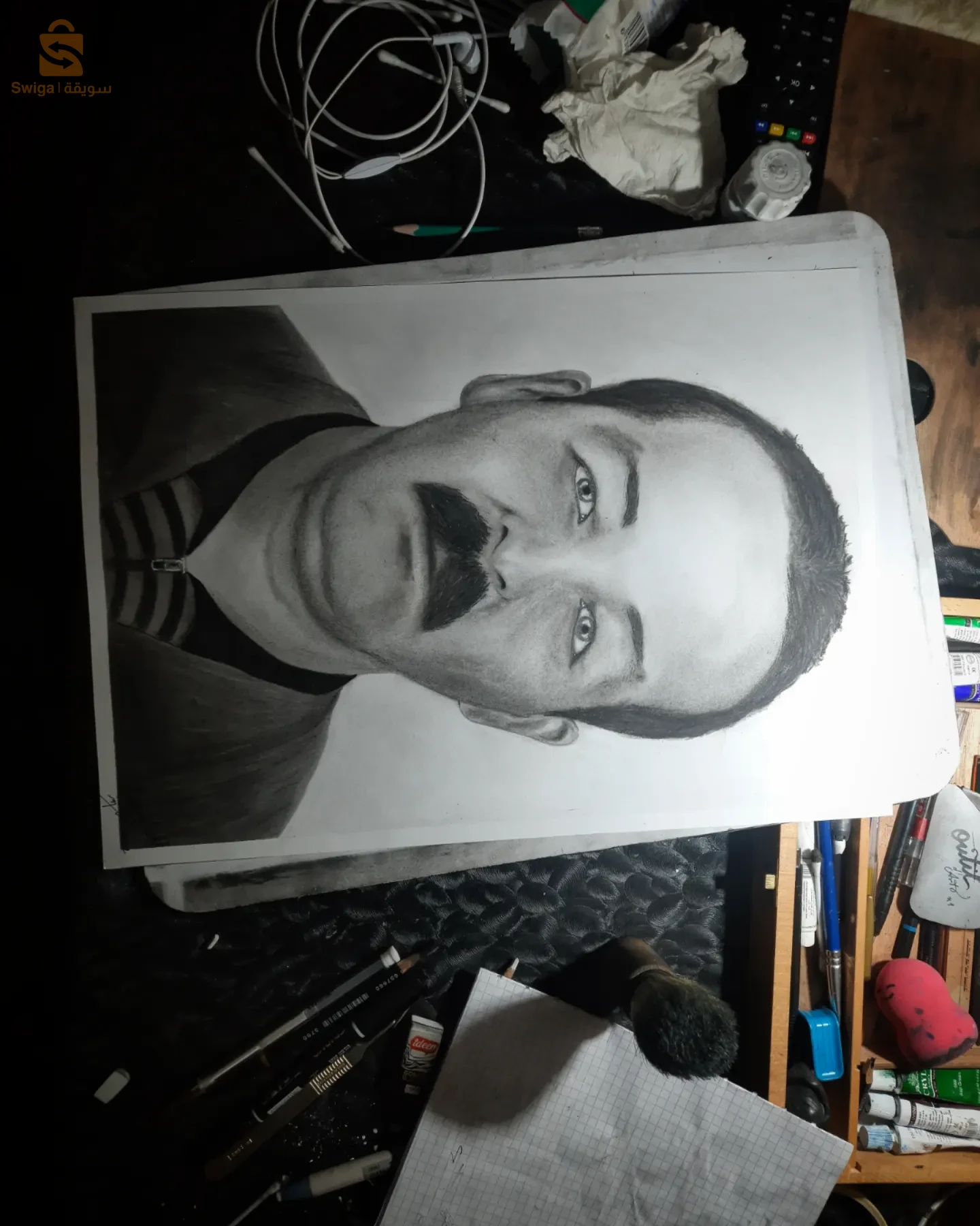 𝐑𝐒𝐀𝐌𝐍𝐈 🎨🪄
𝙿𝚘𝚛𝚝𝚛𝚊𝚒𝚝𝚙é𝚛𝚜𝚘𝚗𝚗𝚊𝚕𝚒𝚜é
 𝕊𝕦𝕣 𝕔𝕠𝕞𝕞𝕒𝕟𝕕𝕖 Dimension A3(40*30)