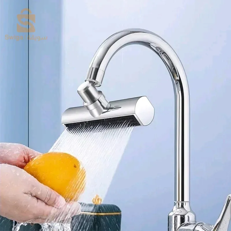صنبور 4 في 1 بخاخ ضغط دوار متعدد الوظائف، عصا تمديد موفرة للمياه$👍