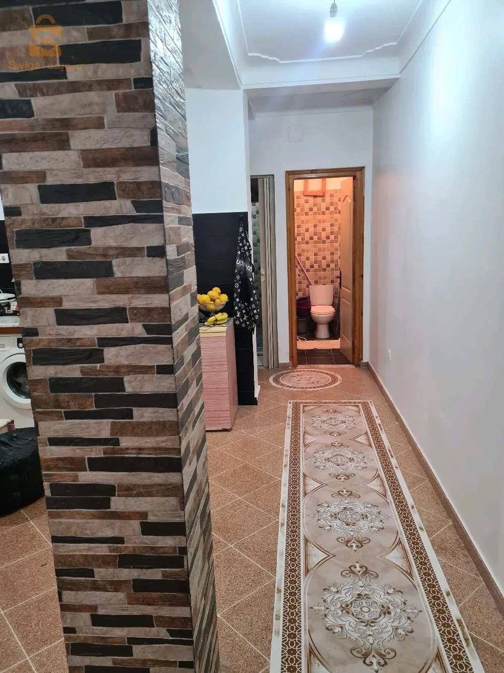 appartement f2 1er étage niveau de villa à louer à baba hassene (kartala)