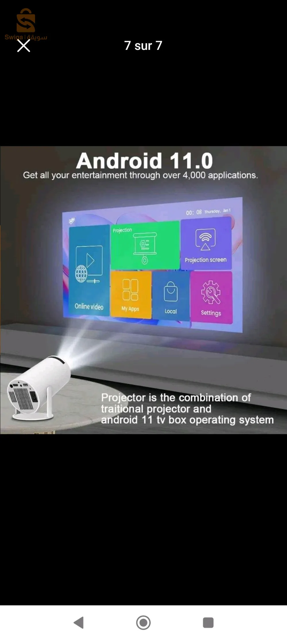 Data Show Projecteur Hy300 ( livraison gratuite 💯 et rapide a Domicile)توصيل  مجاني🇩🇿✈️🚛وسريع.