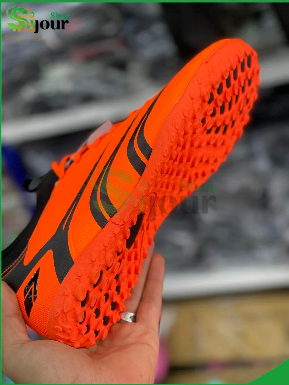 Soulier deffino orange tous terrains