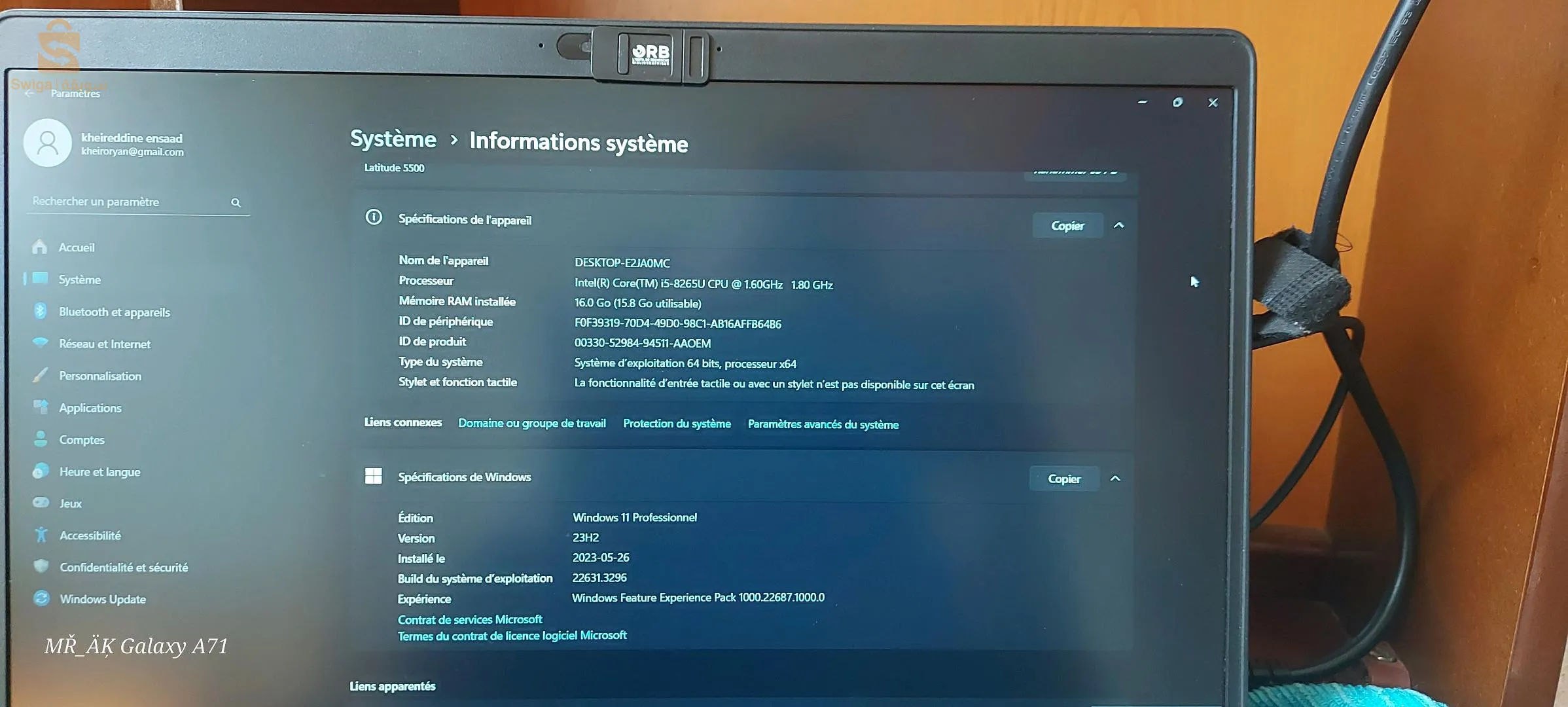Dell i5 8ème génération