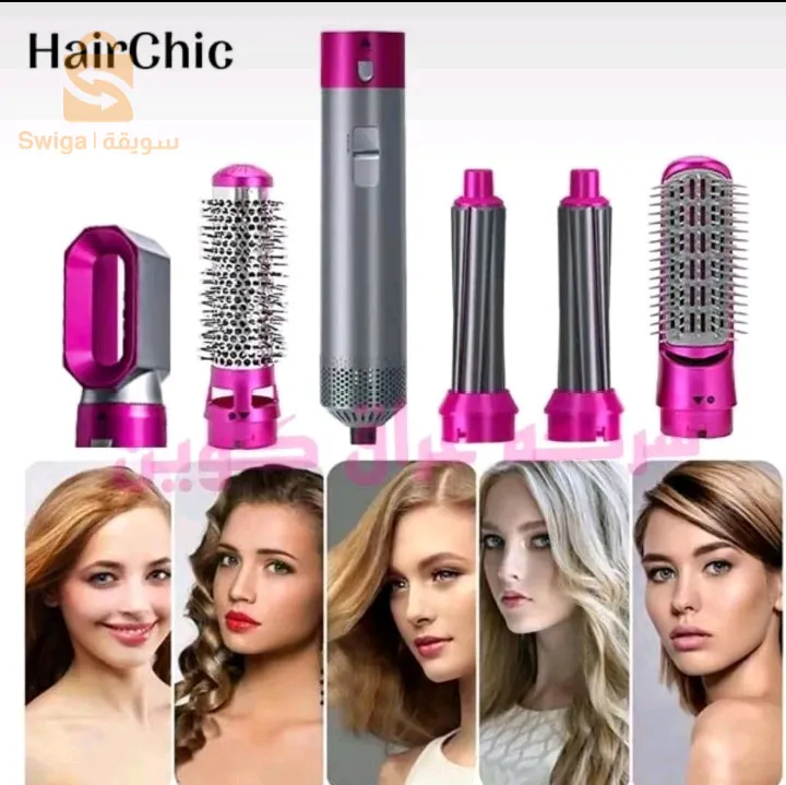 احصل على شعر مثالي مع مشط حراري مبتكر يتضمن 5 رؤوس مختلفة! ستتيح لك هذه التقنية الفريدة تصفيف شعرك بسهولة وإبداع، سواء كنت تبحث عن تمويجات ناعمة، تجعيدات مثالية، أو شعر مستقيم وحريري. فقط اختر الرأس المناسبة لك واستمتع بتحقيق تصاميم مذهلة في وقت قصير. انعم بشعر جميل وأنيق مع مشط الحرارة الذي سيجعلك تتألق في أي مناسبة.