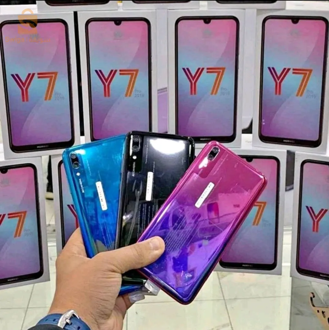 Huawei y7 pro 2019
128/4 stockage 
Batterie 4000mAh
Snapdragon 4500
Taille des écran 6.2
التوصيل 58ولاية الدفع عند الاستلام.