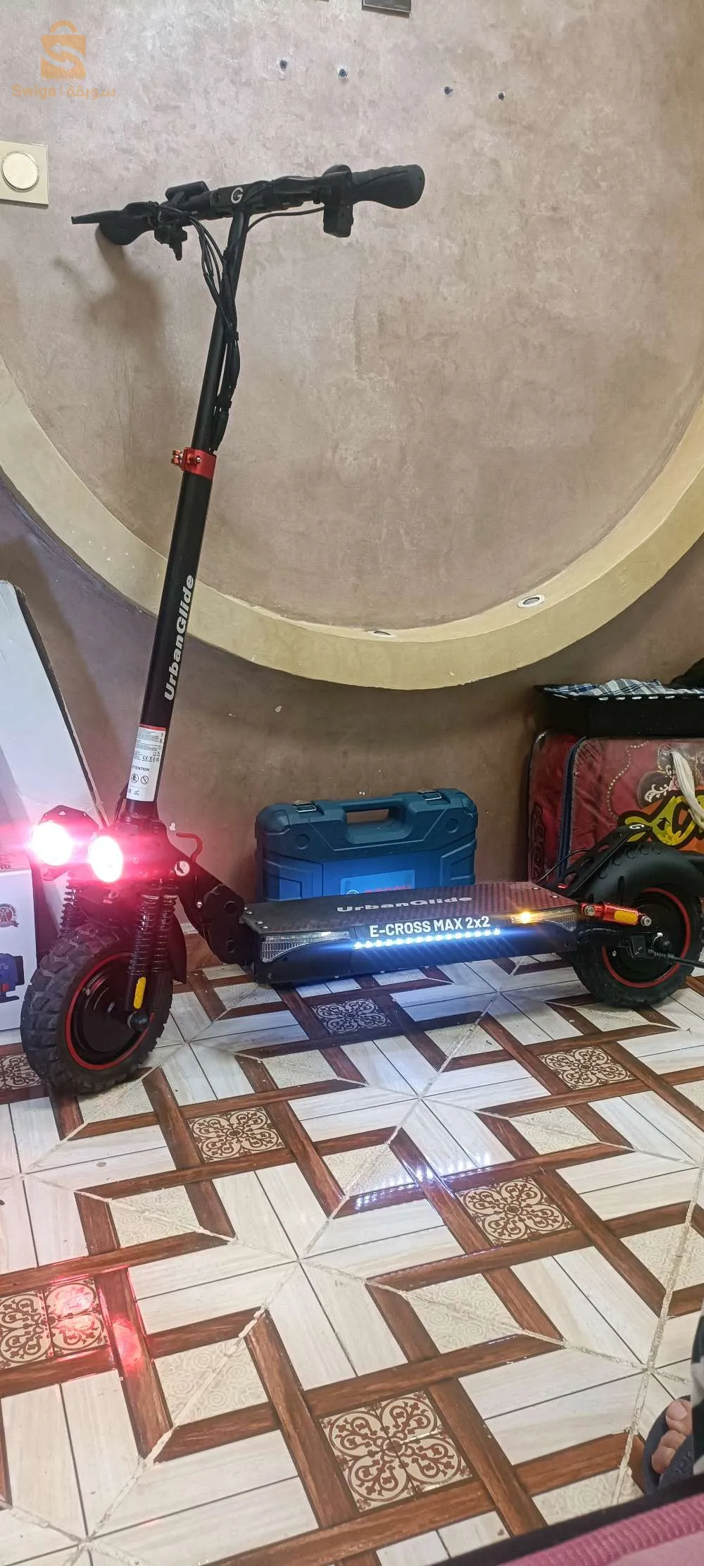 رونتينات اليكتريك urbanglide ) E cross max 2x2 دوبل موتور فرنات ديسك افو اريار فيتاس 60km باتري تمشيك 65km فيها شرجور دورجين لي مهتم يتصل 0542014531