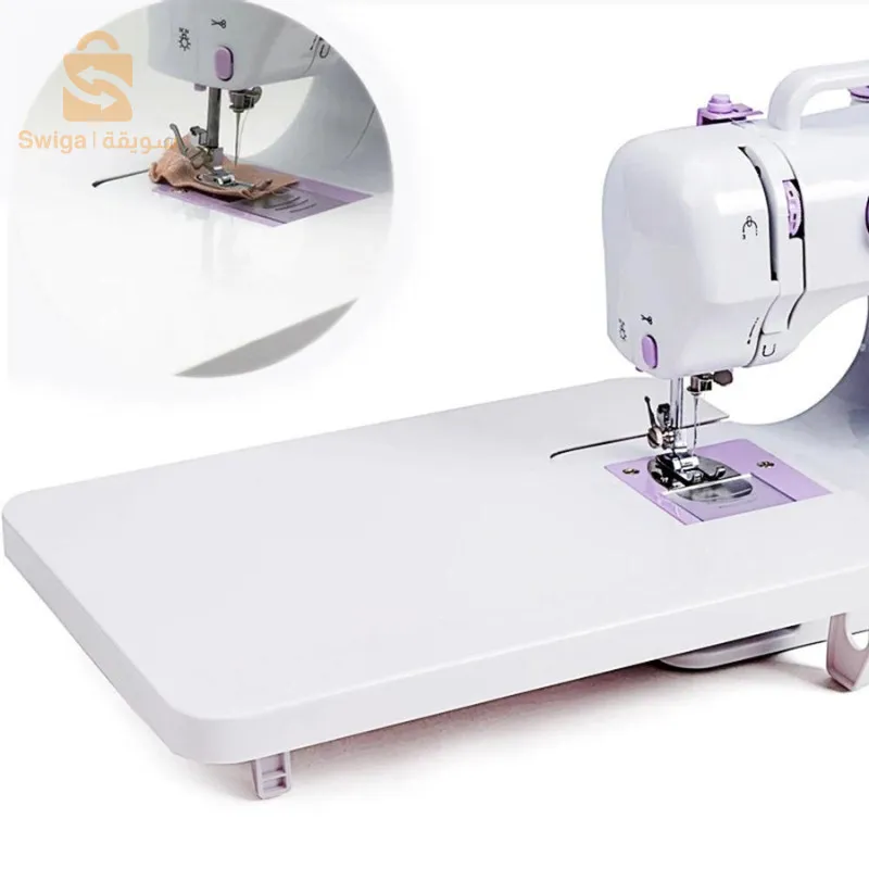 ماكينة خياطة كهربائية متعددة لسطح المكتب، محمولة بدواسة قدم، بصريات خياطة الملابس، 12 غرزة$👍