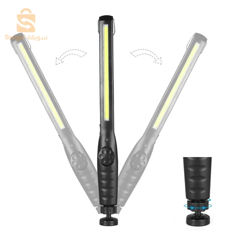 مصباح عمل COB مع قاعدة مغناطيسية دوارة 360 درجة وإضاءة LED قابلة لإعادة الشحن لإصلاح الفحصالحجم: 37.5*3.5*2.6 سنتيمتر/14.8*1.5*1.4 بوصة*أمبولة: البوليفيينالتبديل: طلب مفتاح الطاقةالمدى : 20 مترعمر البطارية: 7-8 ساعات4 ملفات: 4 سطوعسعة البطارية: 1800 مللي أمبيرالشحن:مميزات الشحن عبر USB :1. يمكنك ربط الضوء بأي سطح حديدي، وضبط الزاوية المطلوبة وقفل الزاوية بالتوتر2. مفتاح الطاقة ذو القرص الواحد لديه تعديل متغير للسوائل من 0% إلى 100% من ناتج الضوء.3. تم تصميم هذا المصباح في الخارج والداخل على حد سواء للظروف القاسية والبيئات القذرة ويتضمن شماعة فولاذية قابلة للطي.4. مع واجهة الشحن، الشحن أكثر ملاءمة.5. مناسبة للجري والتخييم والركض وصيد الأسماك وركوب الدراجات والقراءة والصيد والمشي لمسافات طويلة.2450دج0665955230وق👉viber watts  .