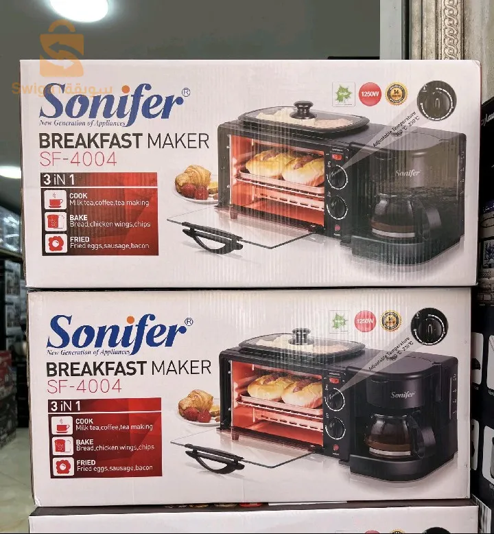 Multifunctional Breakfast Maker, Oven, Grill, and Coffee Machine Sf-4004