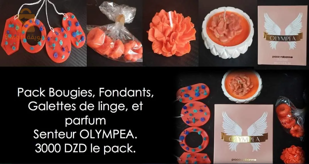 pack bougie parfumée