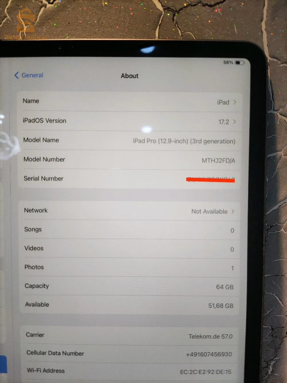 ايباد برو 3 12.9 بوس