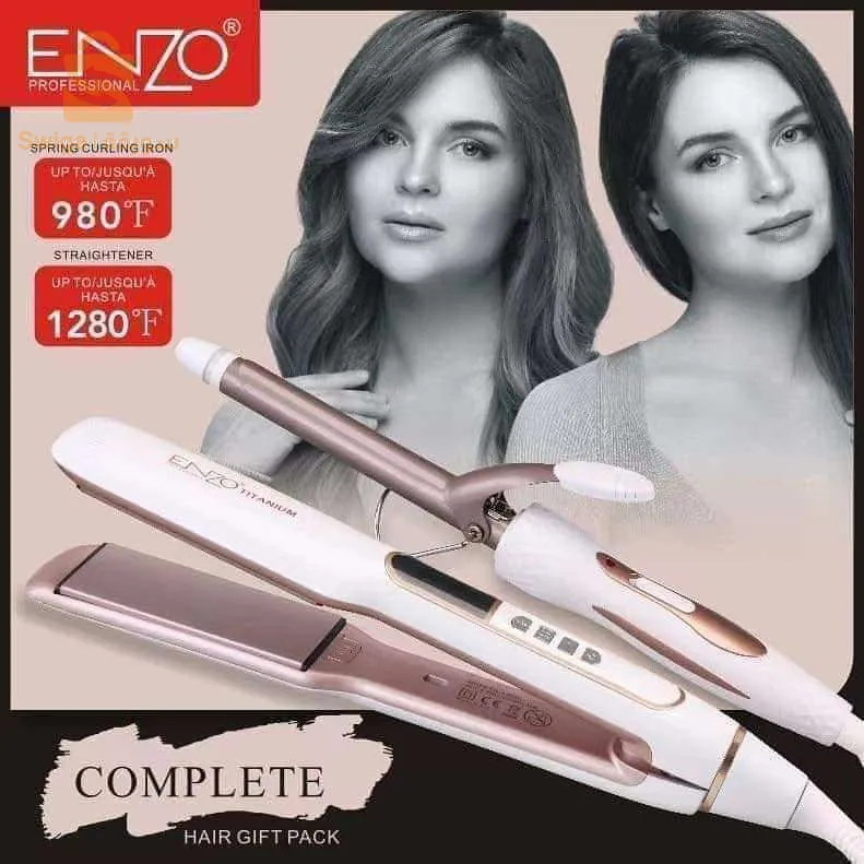ENZO Straight & Curly hair iron Set
#Model : EN 3887W