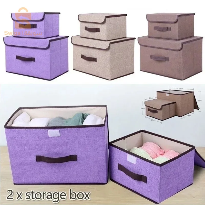 boites de rangement pliable pour sous-vêtements et vêtements