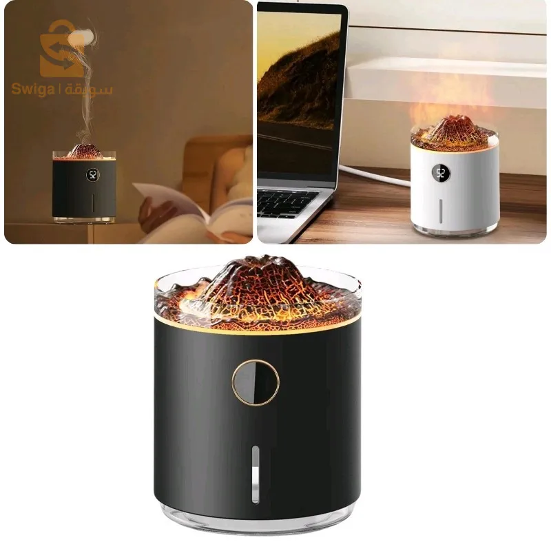 Next
Diffuseur d'arôme de flamme à affichage numérique, brumisateur froid à ultrasons a 2 modes, 350ml, 1200mAh